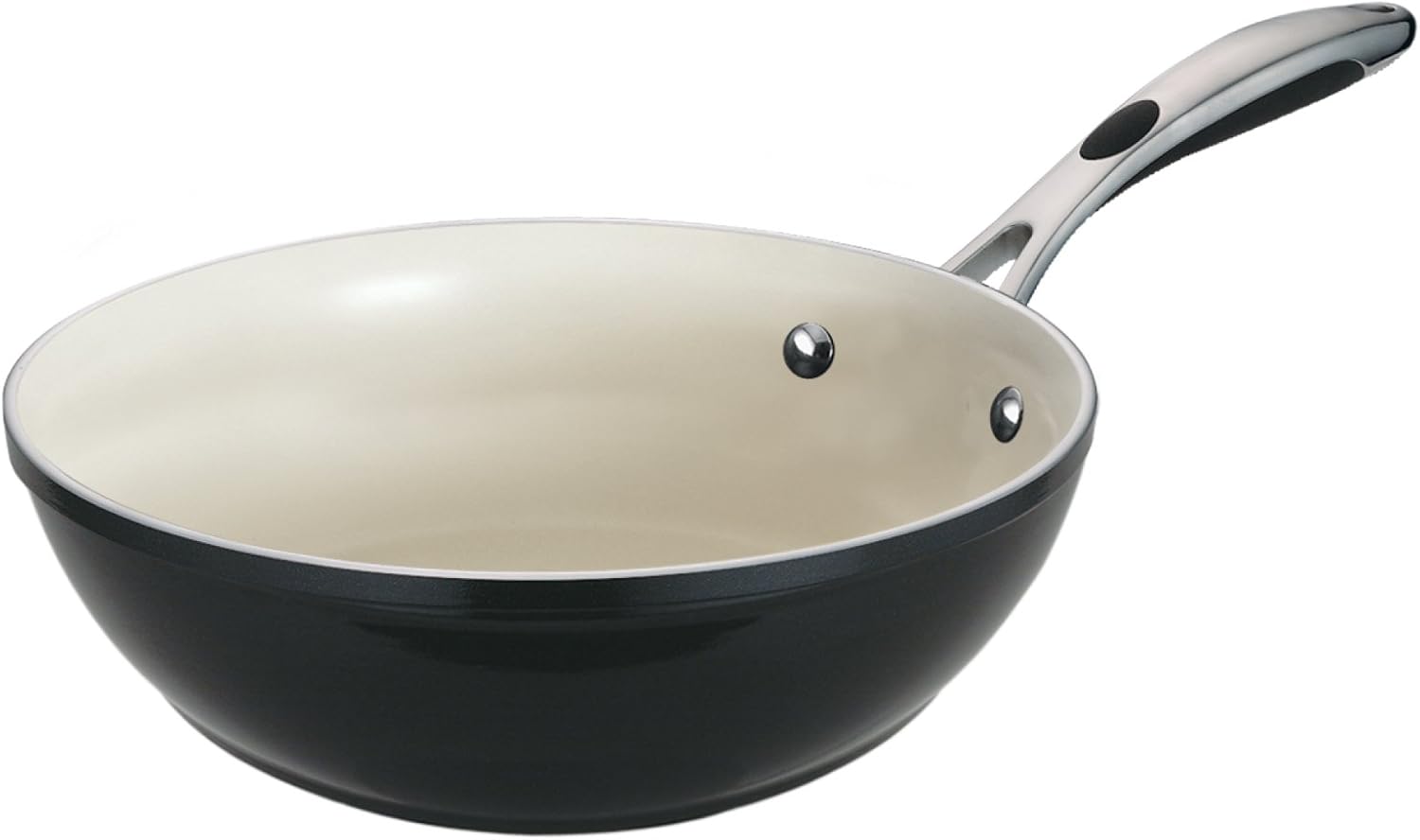 Tramontina Sartén de aluminio de 11 pulgadas negro metálico, 80110022DS