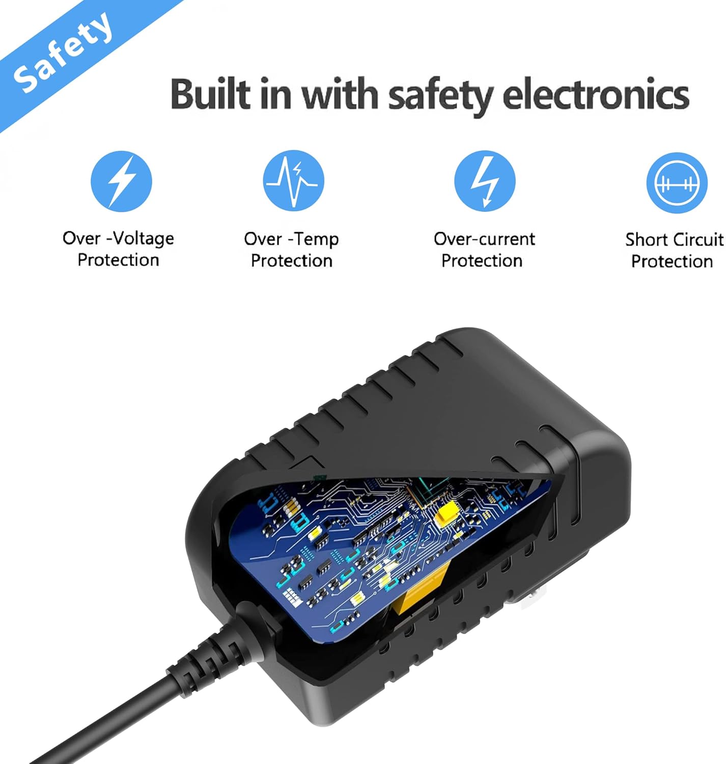 Adaptador de CA compatible con X Hover-1 My First H1-MFEB 25.2V 4Ah E-Bike Ebike DC Fuente de alimentación