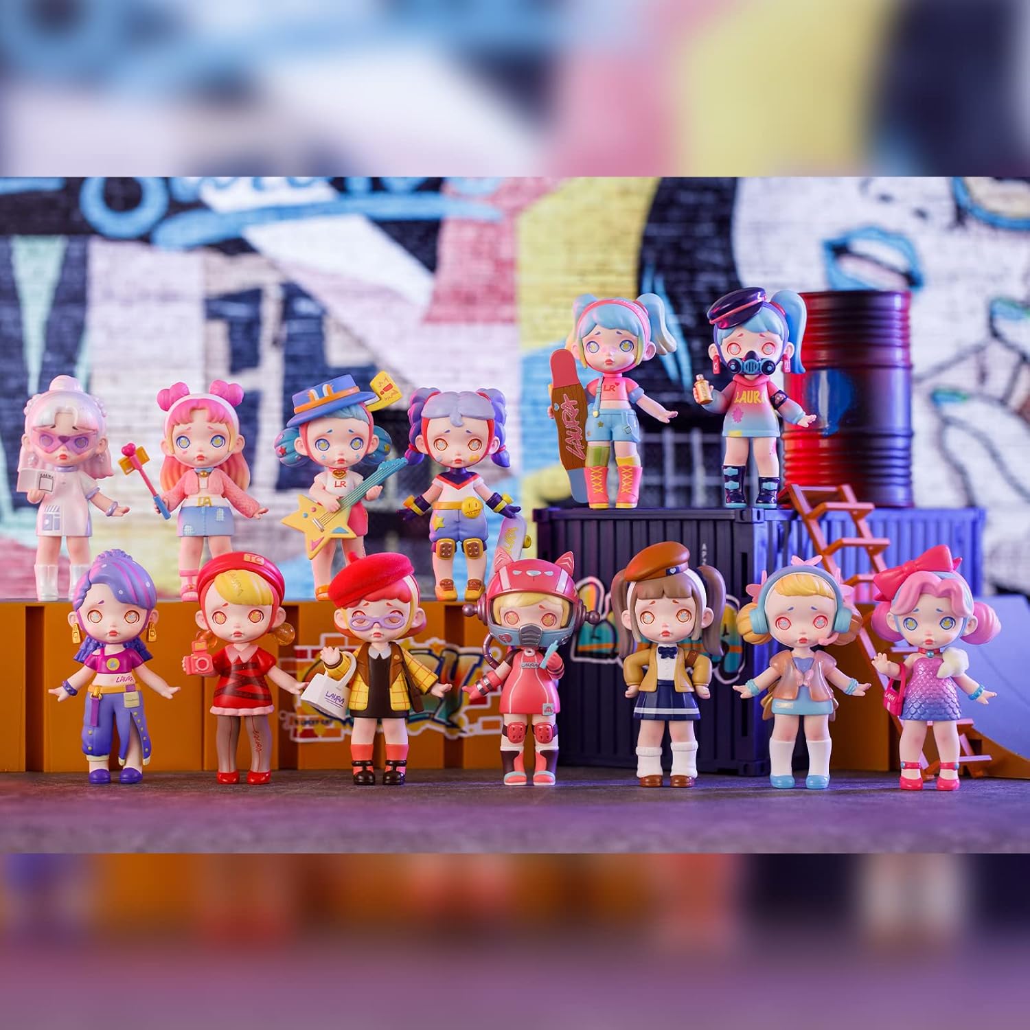 12 cajas ciegas de la serie Fasion Trendsetter, figura de acción, juguetes coleccionables populares, regalo para regalos de cumpleaños