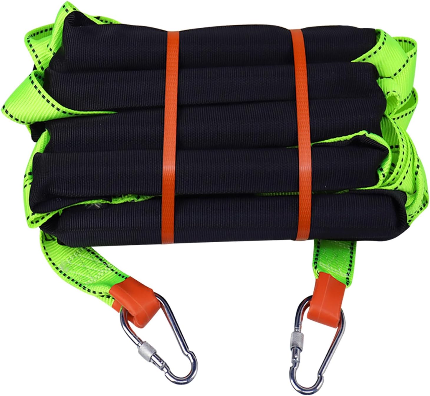 CRAYZA Escalera de emergencia para escapar de incendios, escalera portátil de cuerda de seguridad de 9.8 pies con 2 ganchos para el hogar, multiusos