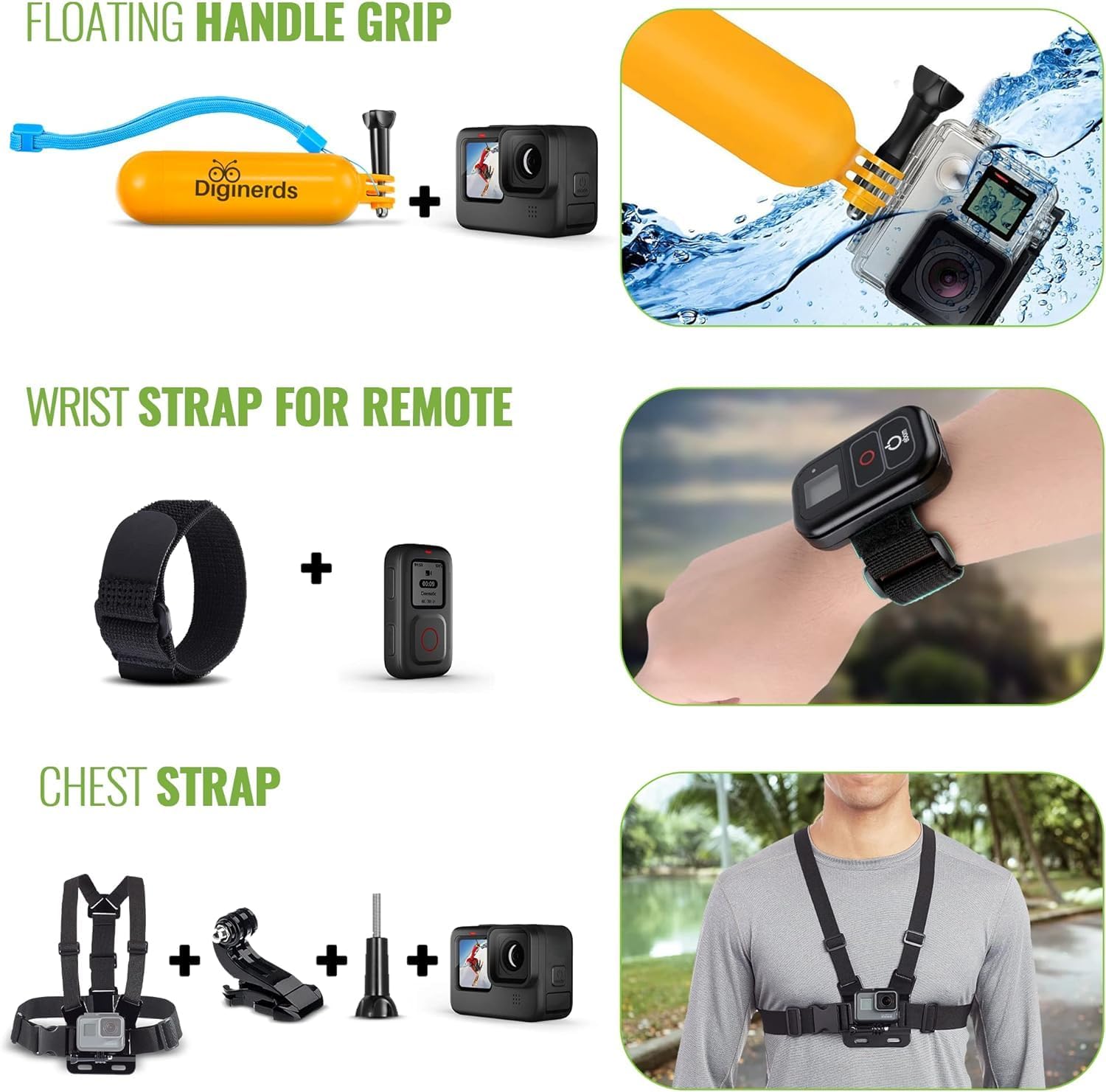 Go Pro HERO12 Black Creator Edition – Incluye Volta (agarre de batería, trípode, control remoto), Media Mod, Light Mod, cámara de acción impermeable