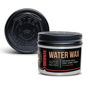 GIBS Cera de agua, SHOWMAN-fijación media, brillo saludable, a base de agua, hecha en Estados Unidos, 4 onzas GIBS Cera de agua, SHOWMAN-fijación media, brillo saludable, a base de agua, hecha en Estados Unidos, 4 onzas