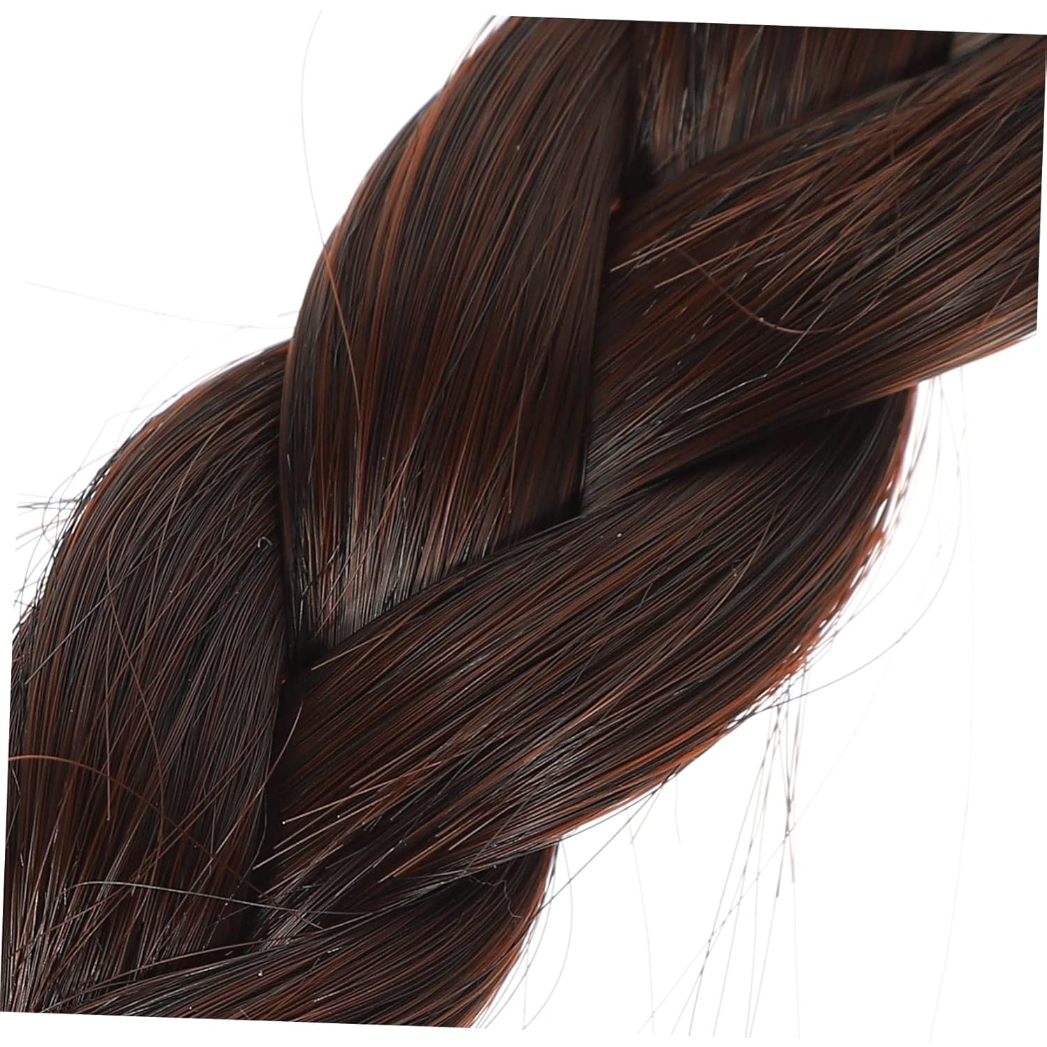 minkissy 5 piezas de cola de caballo falsa trenzada recta extensión de cola de caballo para mujeres, cola de caballo para mujeres negras, peluca de
