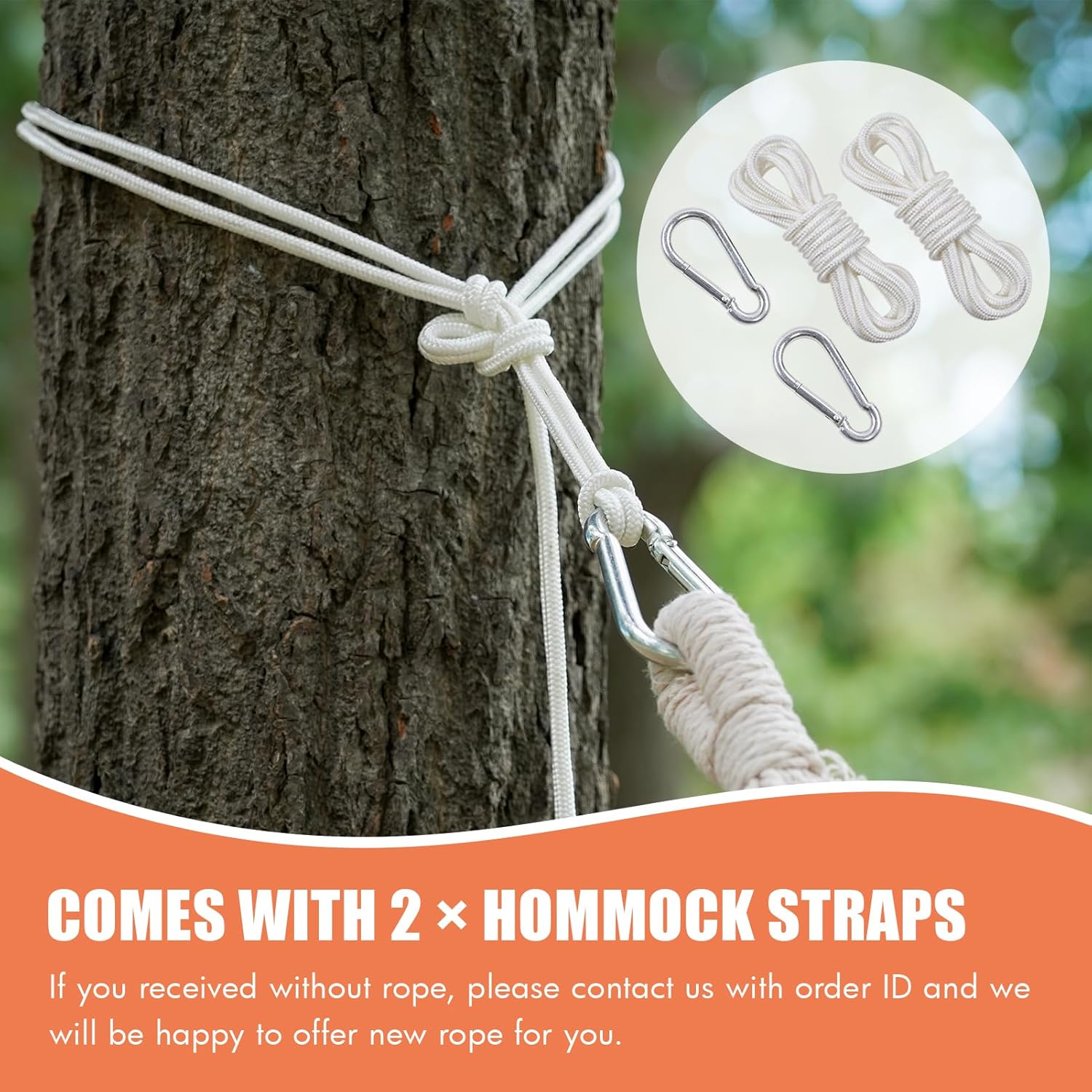 Hamaca para 2 personas con correas de árbol, hamaca doble brasileña, cama colgante portátil para camping, patio, porche, uso en exteriores e