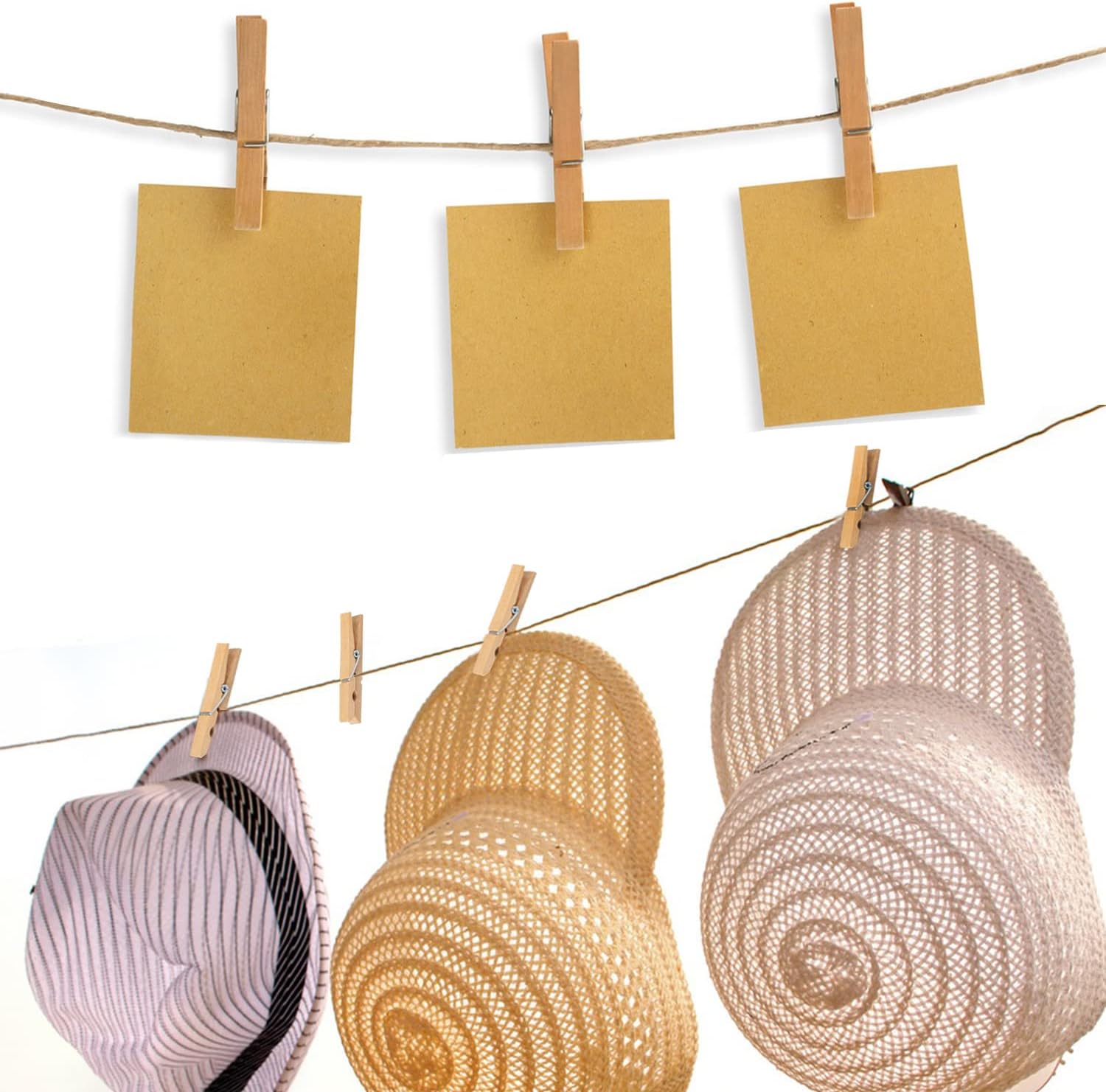 Alfileres de madera para ropa, 400 piezas de 2.83 pulgadas de madera para uso diario, ropa, toallas, manualidades, fotos, pared de arte, por