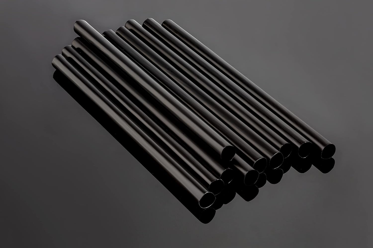 Pajitas de batido negras jumbo extra anchas envueltas individualmente, paquete de 100 unidades, licuado de 0.47 pulgadas, sin BPA, popote de té