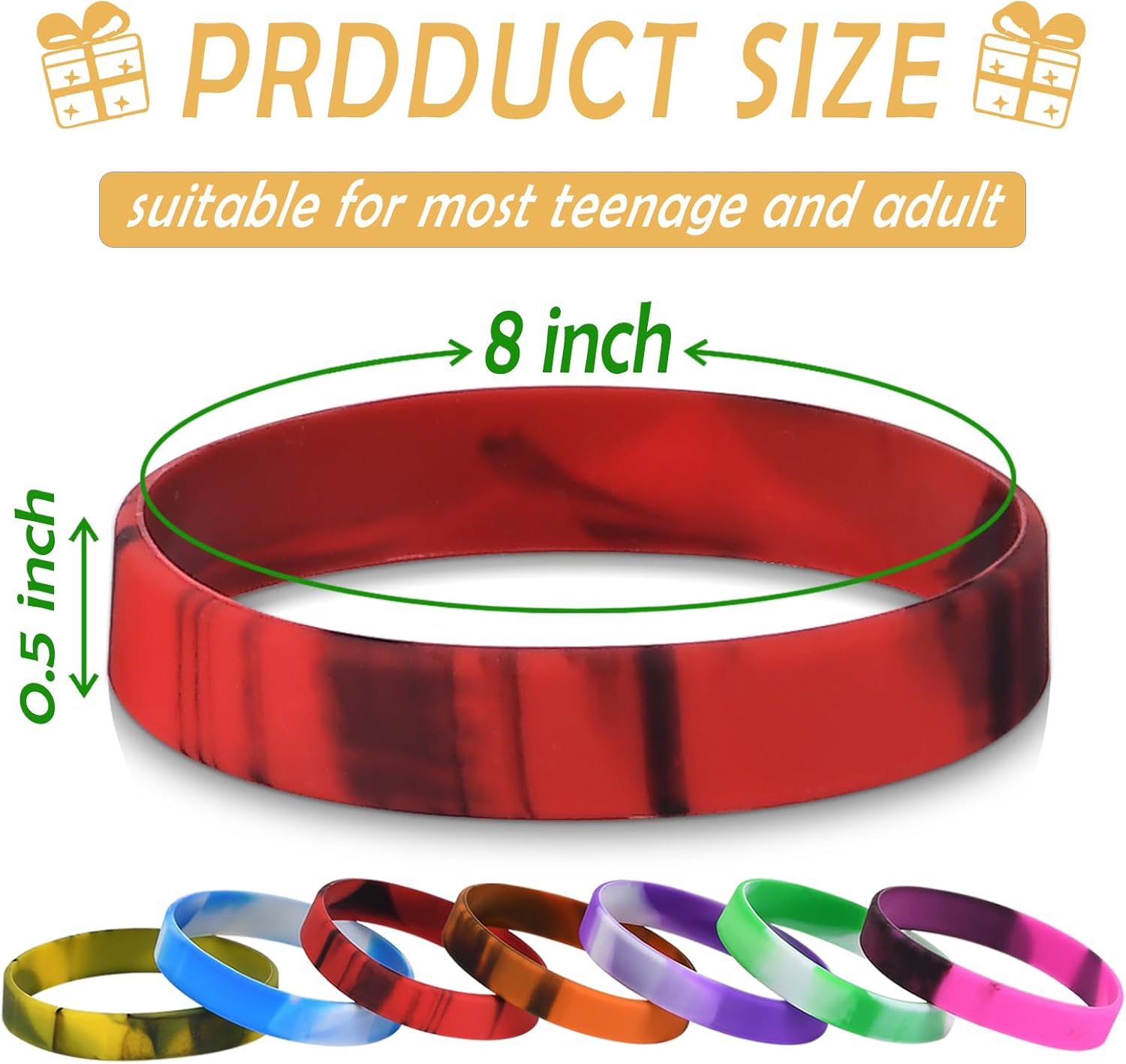 100 pulseras de silicona de colores, pulseras de goma de colores, pulseras deportivas lisas de silicona elástica para adultos, adolescentes,