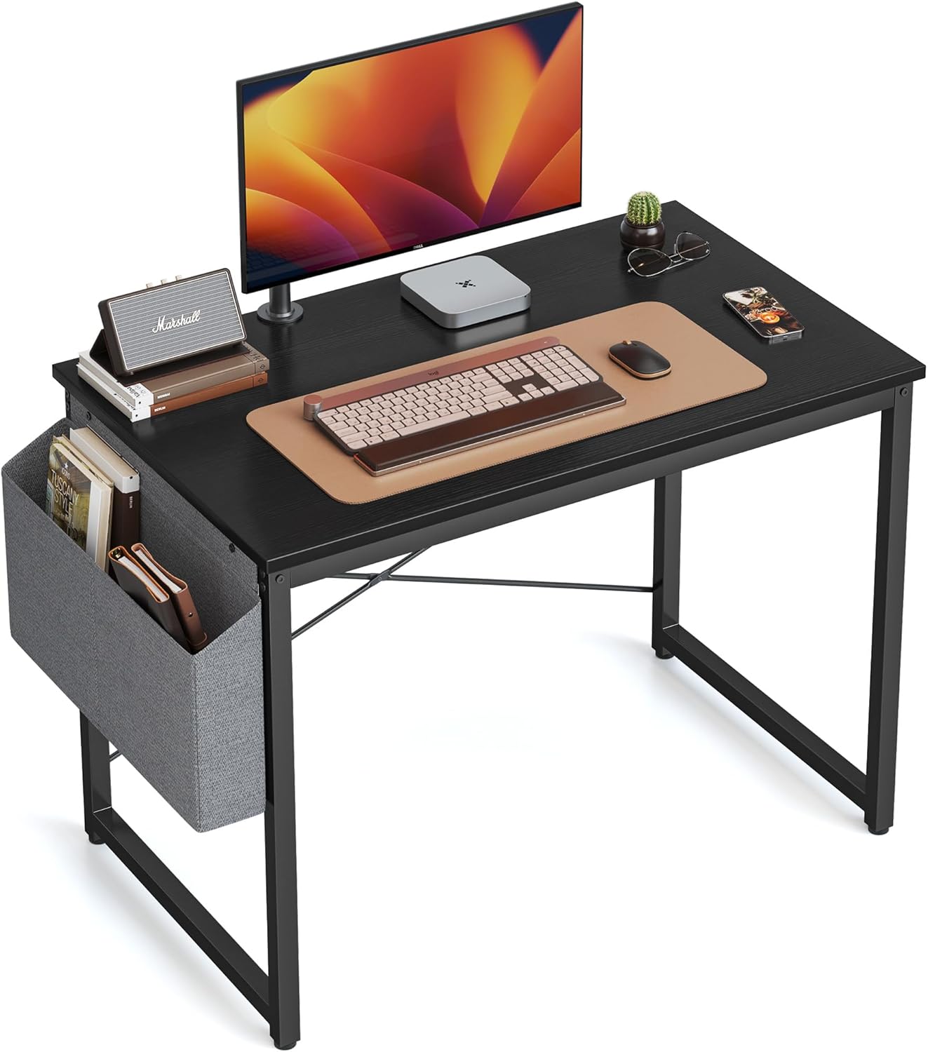 Cubiker – Escritorio de computadora para oficina en casa, ideal como escritorio de estudio o mesa para computadora portátil, estilo simple, moderno,