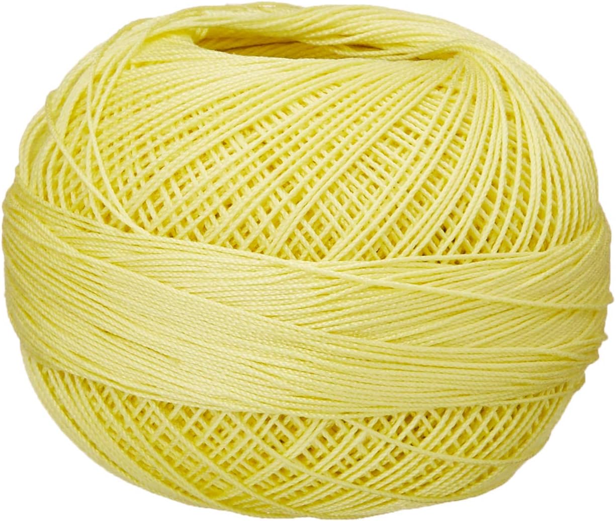 Handy Hands Hilo de algodón Lizbeth de 210 yardas, 25 gm, limón claro