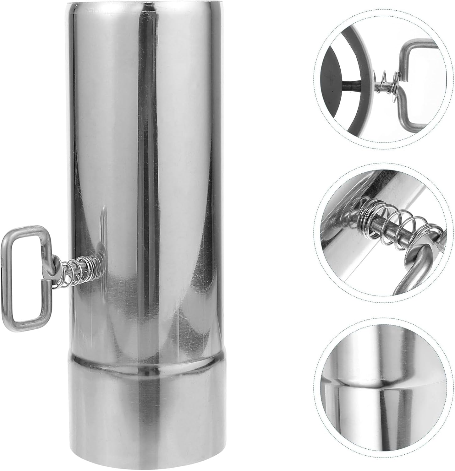 GANAZONO Tubo de escape de acero inoxidable para estufa de 2.8 in, tubo de escape de acero inoxidable, tubo de extensión de tubo de estufa recta de