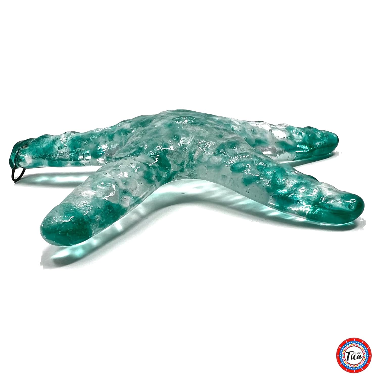 Glass Starfish – Emerald Collection – Handmade Sea Ornament and Paperweight – Beach – Nautical – Unique gift – 2024 Edition