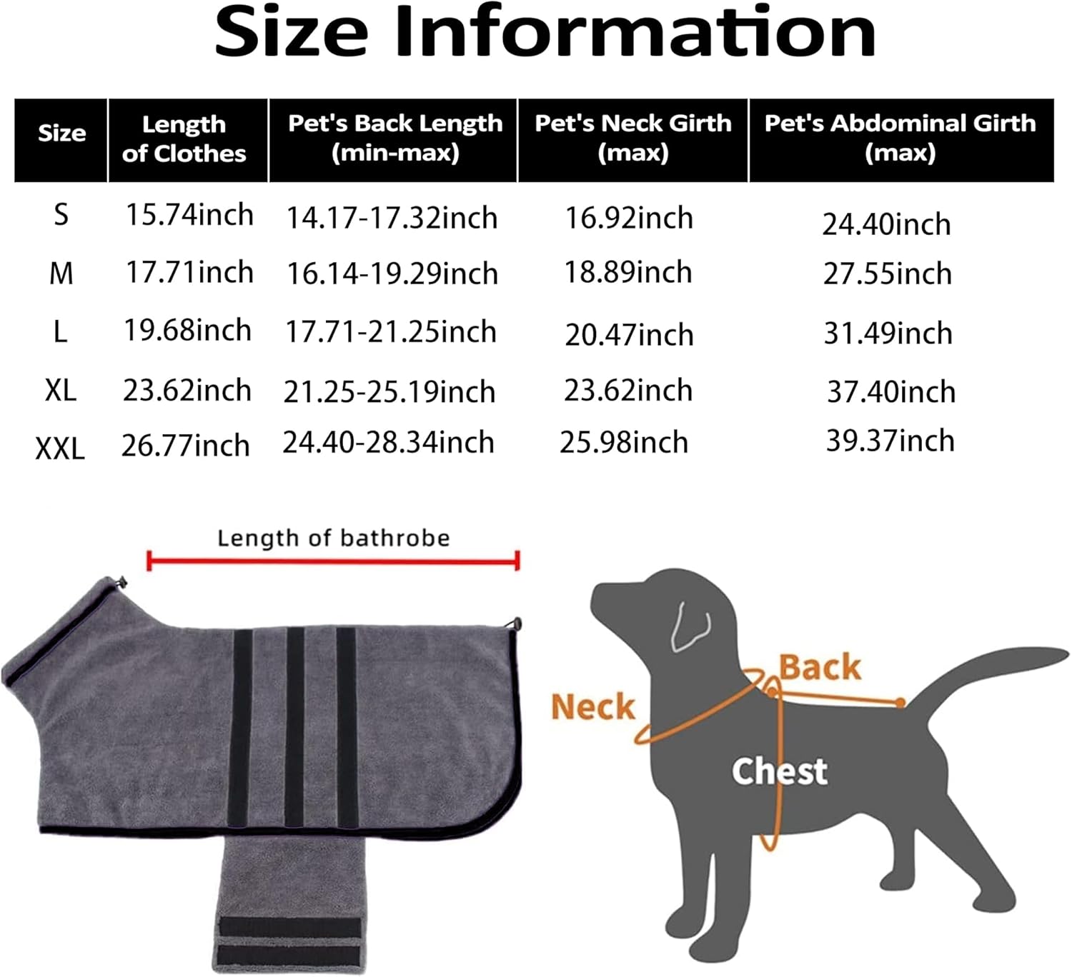 Bata de baño de microfibra para perro, toalla súper absorbente para perro, bata de baño para cachorros, perros medianos y grandes, secado rápido,