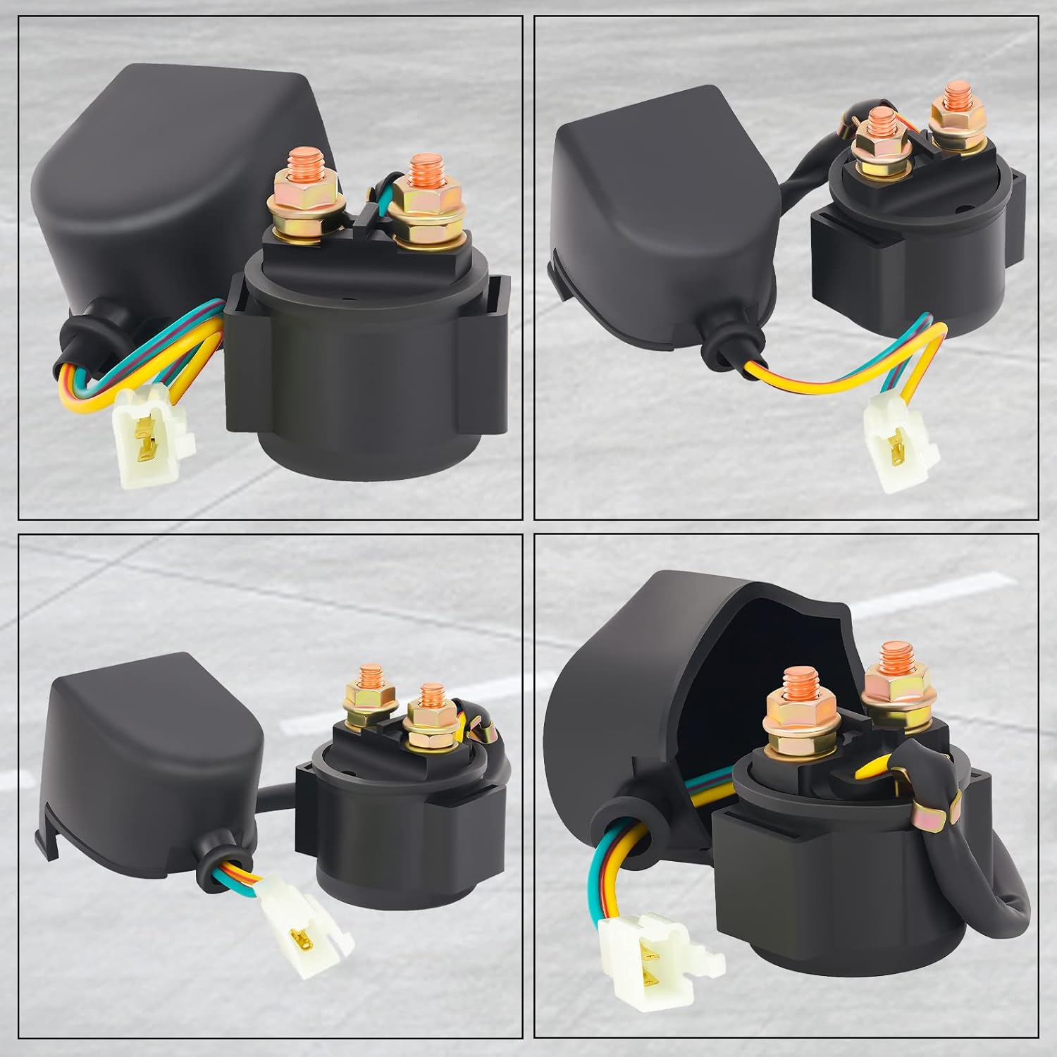 Relé solenoide de arranque para motor GY6 de 4 tiempos, 50 cc, 70 cc, 90 cc, 100 cc, 150 cc, 200 cc, 250 cc, ATV, scooters, Go Kart Dne Buggys, Quad