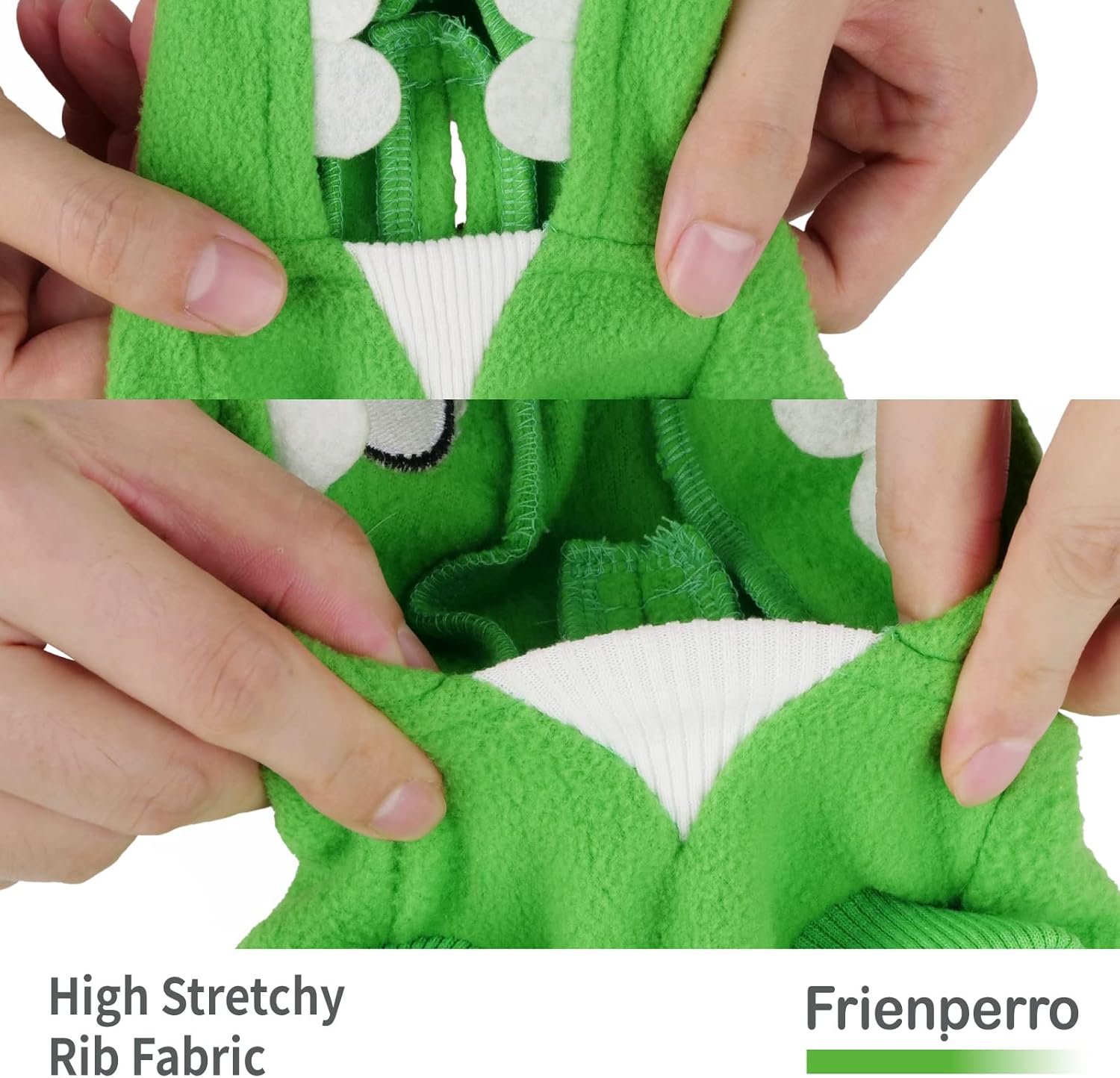 Frienperro Ropa de perro para perros pequeños, hembra, niño, sudadera con capucha de algodón para perro pequeño, disfraz de dinosaurio, ropa de