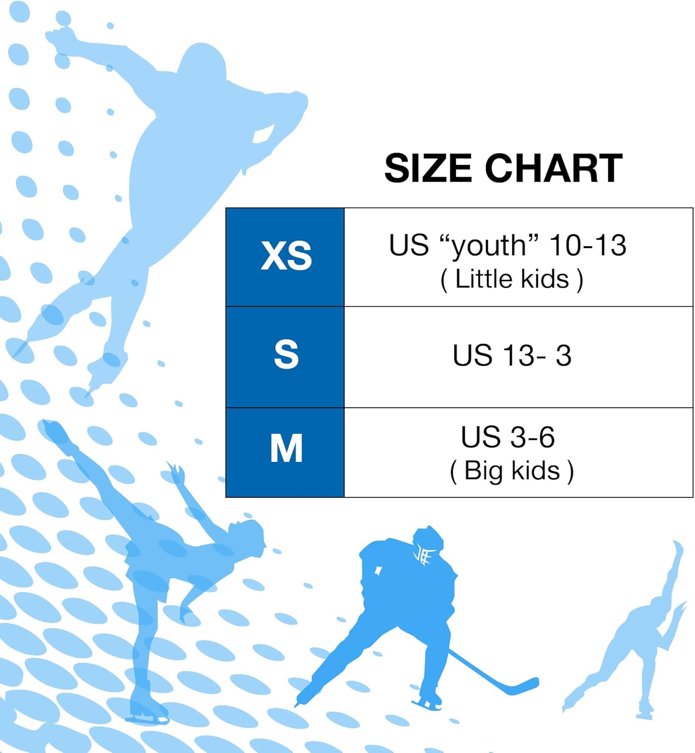 Patines de hielo ajustables – Patines de hockey para niños y niñas – Patines de hielo aislados para niños con 3 tamaños de ajuste