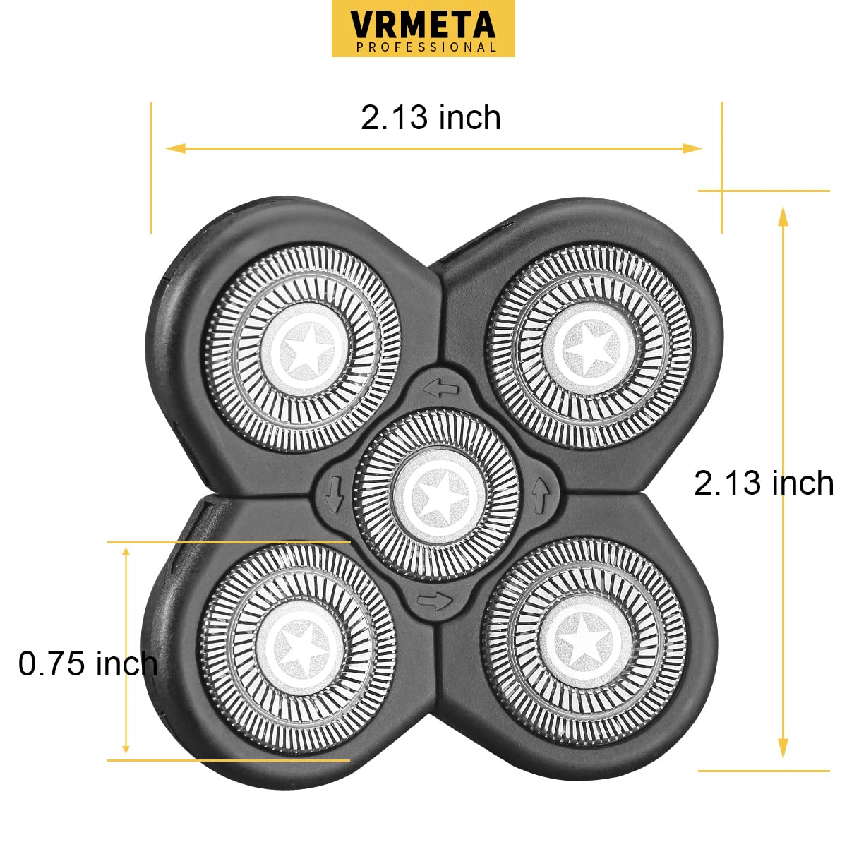 Electric Shaver Replacement Heads Stainless Steel Replacement Blades Sharp Shaver Blades For Freedom Grooming Electric Head Hair Shaver