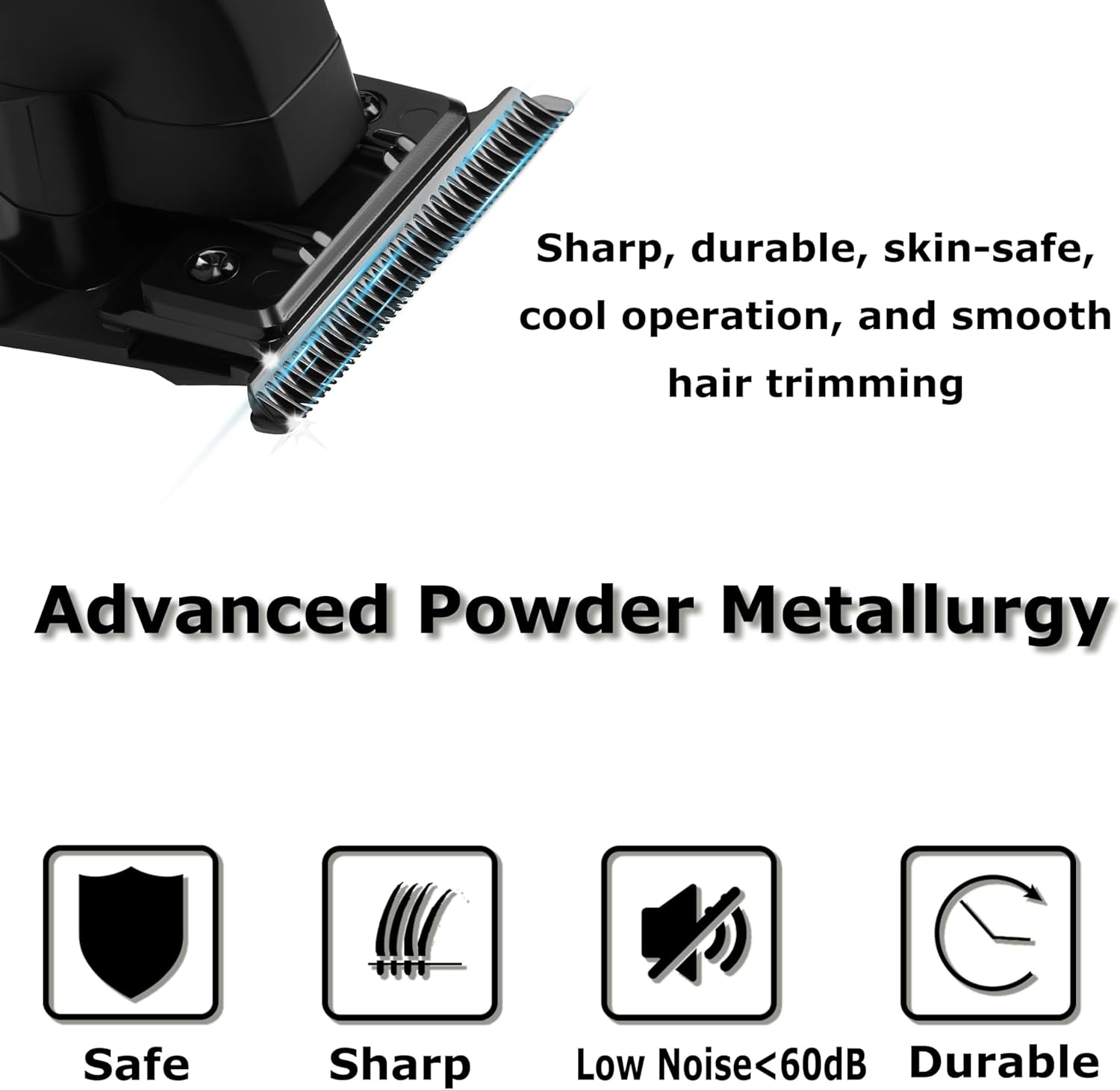 Kemei 2299 Cortadora profesional de pelobarba para hombres, cortapelos sin huecos para barbero con hoja en T, recargable inalámbrica