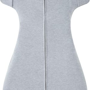 Enrich YLife Saco de dormir de transición para bebé de 0 a 3 meses, con mangas de media longitud y puños de mitones, saco de dormir con cremallera Enrich YLife Saco de dormir de transición para bebé de 0 a 3 meses, con mangas de media longitud y puños de mitones, saco de dormir con cremallera