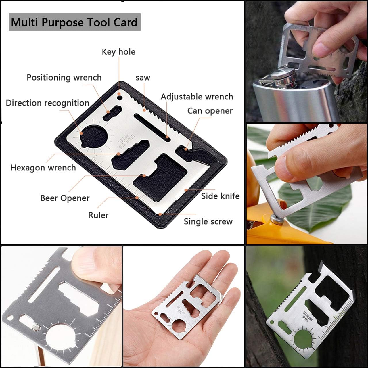 DEFTGET Kit de primeros auxilios a prueba de agua, artículos esenciales de viaje, elegibles para HSAFSA, pequeños kits de supervivencia de