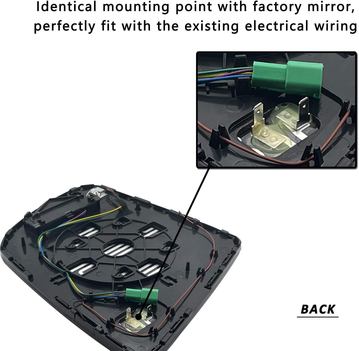 Sistema de detección de puntos ciegos con calefacción en el lado del conductor para Toyota Sequoia 2008-2017 2007-2020 Toyota Tundra Espejo lateral