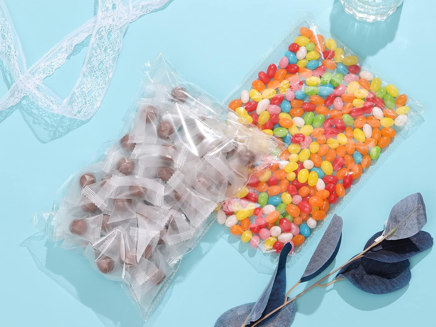 Bolsas de celofán resellables de 4 x 6 pulgadas, 1000 piezas, bolsas autosellantes para productos de embalaje, bolsas de celofán autoadhesivas a