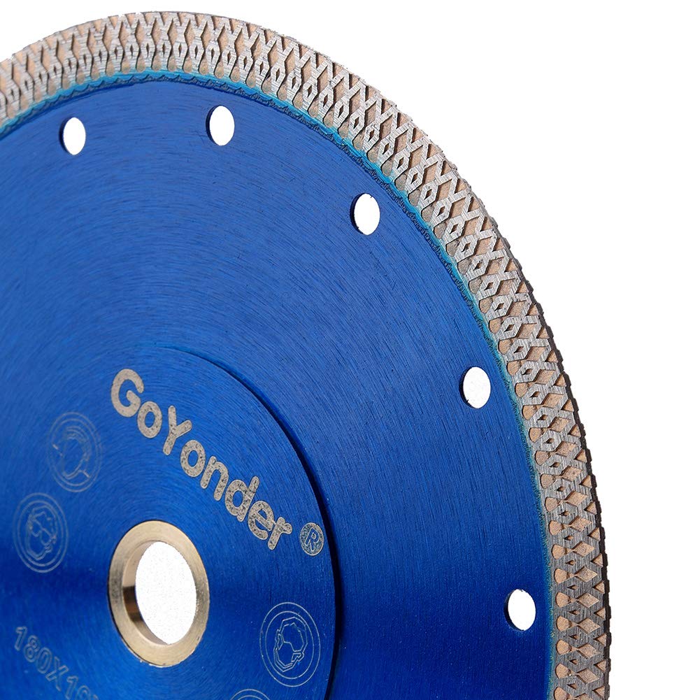 GoYonder Diamond Blade – Hoja de sierra de diamante superfina de 7 pulgadas, hojas de azulejos de 7 pulgadas para cortar azulejos de porcelana,