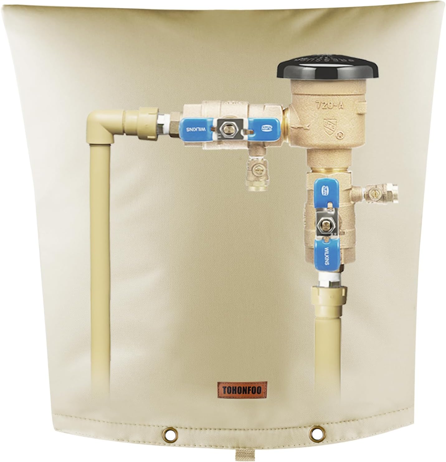 Cubierta aislante de tubería para prevención de reflujo (5 F) – Bolsa aislada para válvula de riego – Cubierta de bomba de pozo de agua – 5 capas