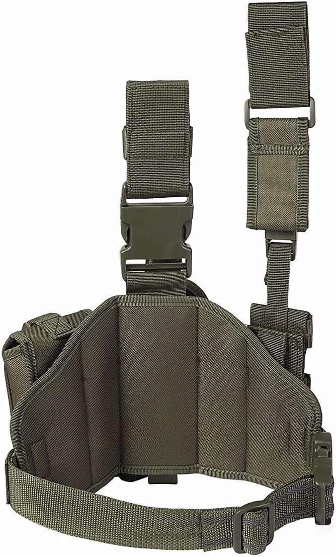 Funda táctica de pierna caída con bolsa de revista, táctica militar, pistola MOLLE, pistola, muslo, pistola, pistola, pistola, pistola, ajustable,