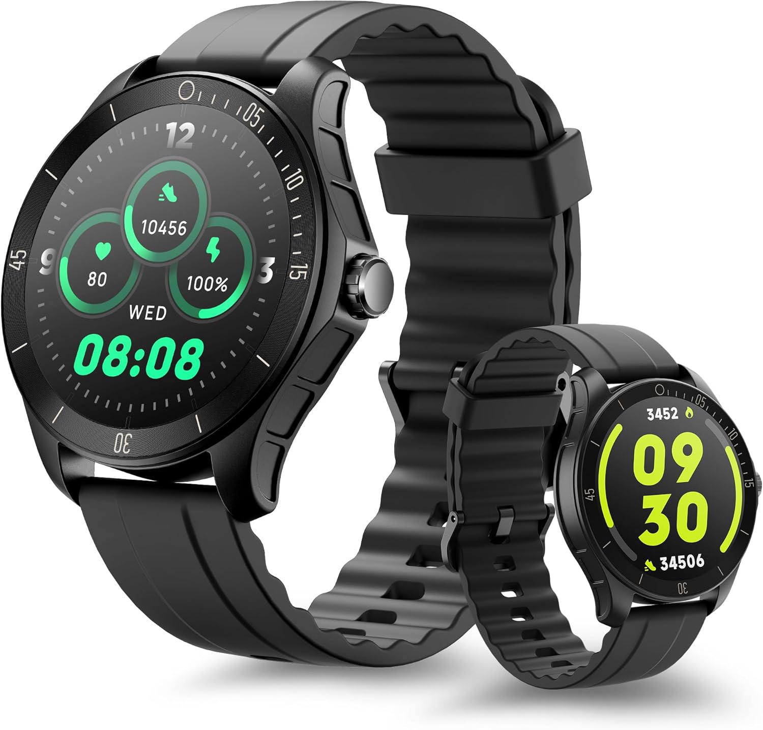 Quican Reloj inteligente, rastreador de fitness con altavoz de llamadas Dail, pantalla táctil HD IP68 resistente al agua, 100 modos deportivos,