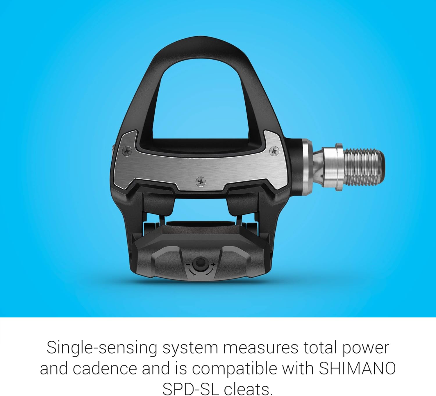 Garmin Rally RS100, medidor de potencia de detección única, compatible con tacos SHIMANO SPD-SL