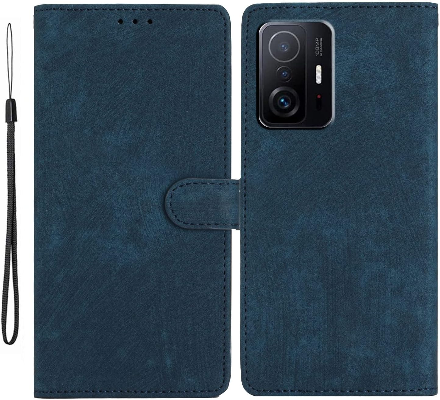 Mavis’s Diary Funda con tapa compatible con Xiaomi 11T Pro  11T Case Wallet Elegant, piel sintética mate, tarjetero magnético plegable para hombres