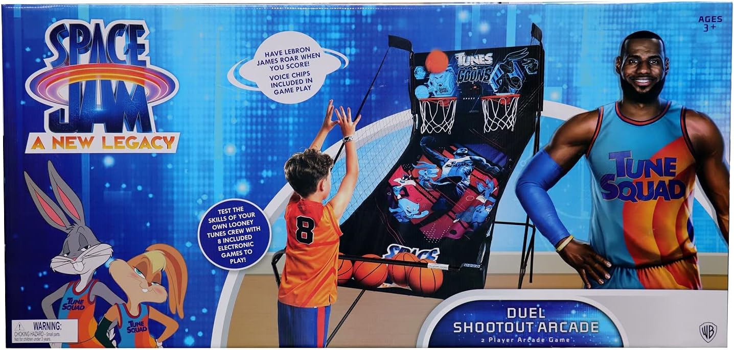 SPACE JAM A New Legacy Dual Shootout Arcade Basketball Home Juego de puntuación electrónico con Lebron James