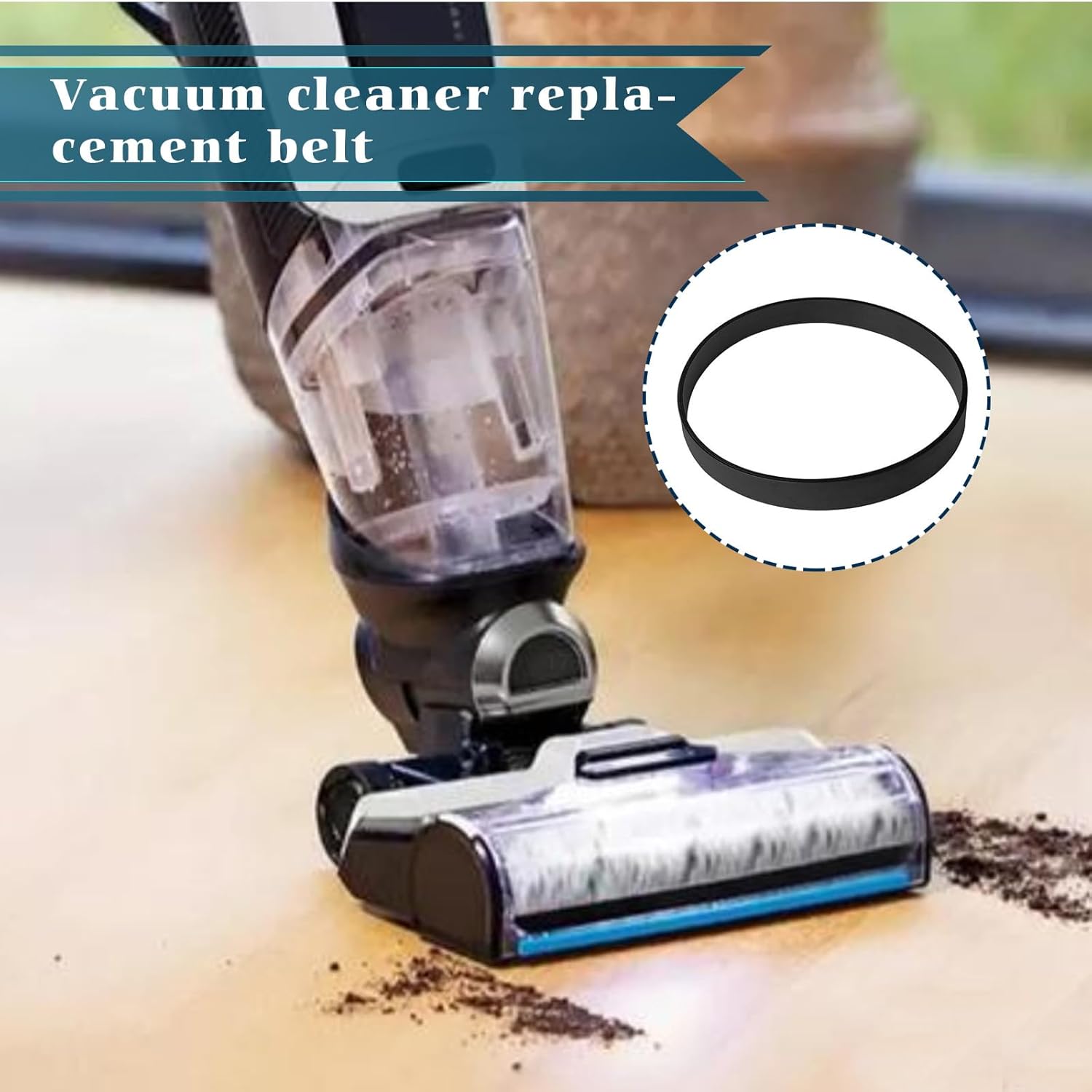 GKmow Pack-4 – Cinturón limpiador de automóvil, repuesto de correas de vacío, correa 7910 3031120, banda elástica de goma especial, correa de