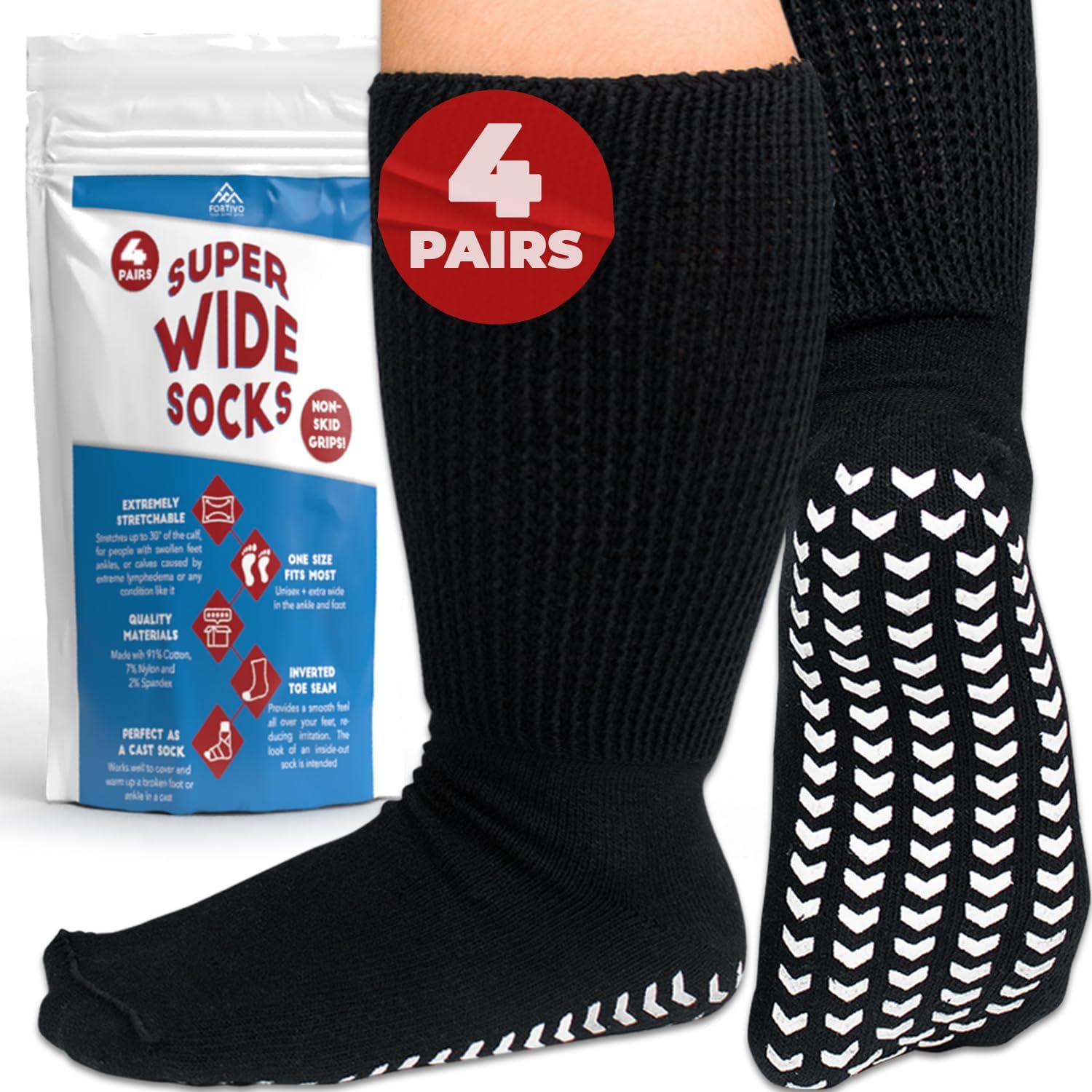 Calcetines de hospital para hombres con agarres, calcetines antideslizantes para hombres y mujeres, calcetines diabéticos para hombres, calcetines