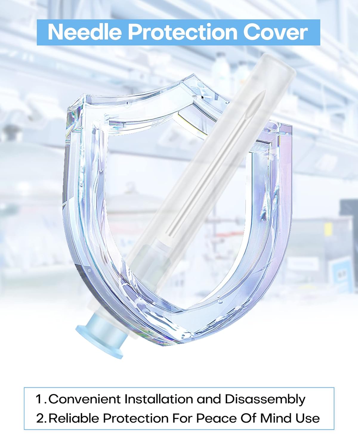 Aguja Luer Lock de calibre 23 de 1 pulgada, accesorios de dispensación industrial, paquete de 100 herramientas de laboratorio, accesorios para