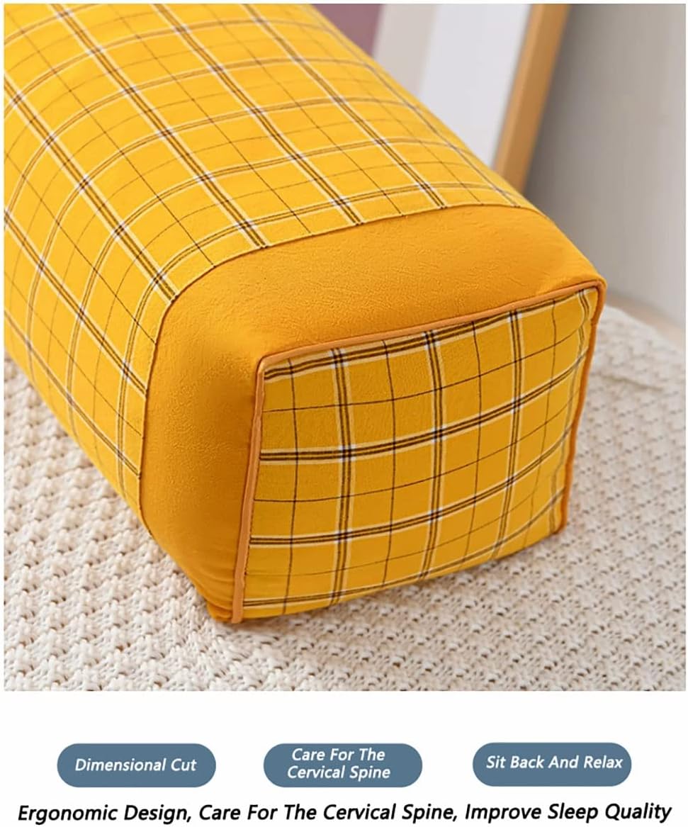 Almohada de cuello de trigo sarraceno, almohada orgánica de trigo sarraceno para dormir, ajustable, transpirable para un sueño fresco, soporte