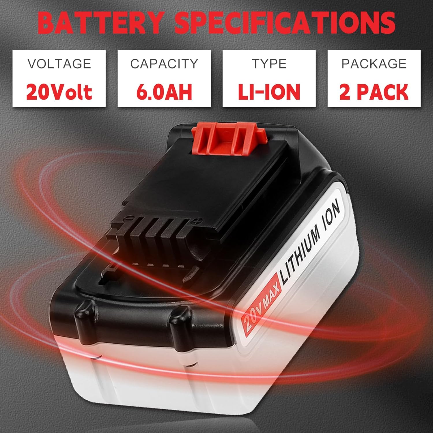 Paquete de 2 baterías de repuesto LB2X4020 para batería de litio de 20 V LB2X4020 LBXR20 LBXR20 LBX20 LBXR20 LBXR2020-OPE LBXR20B-2 para batería de