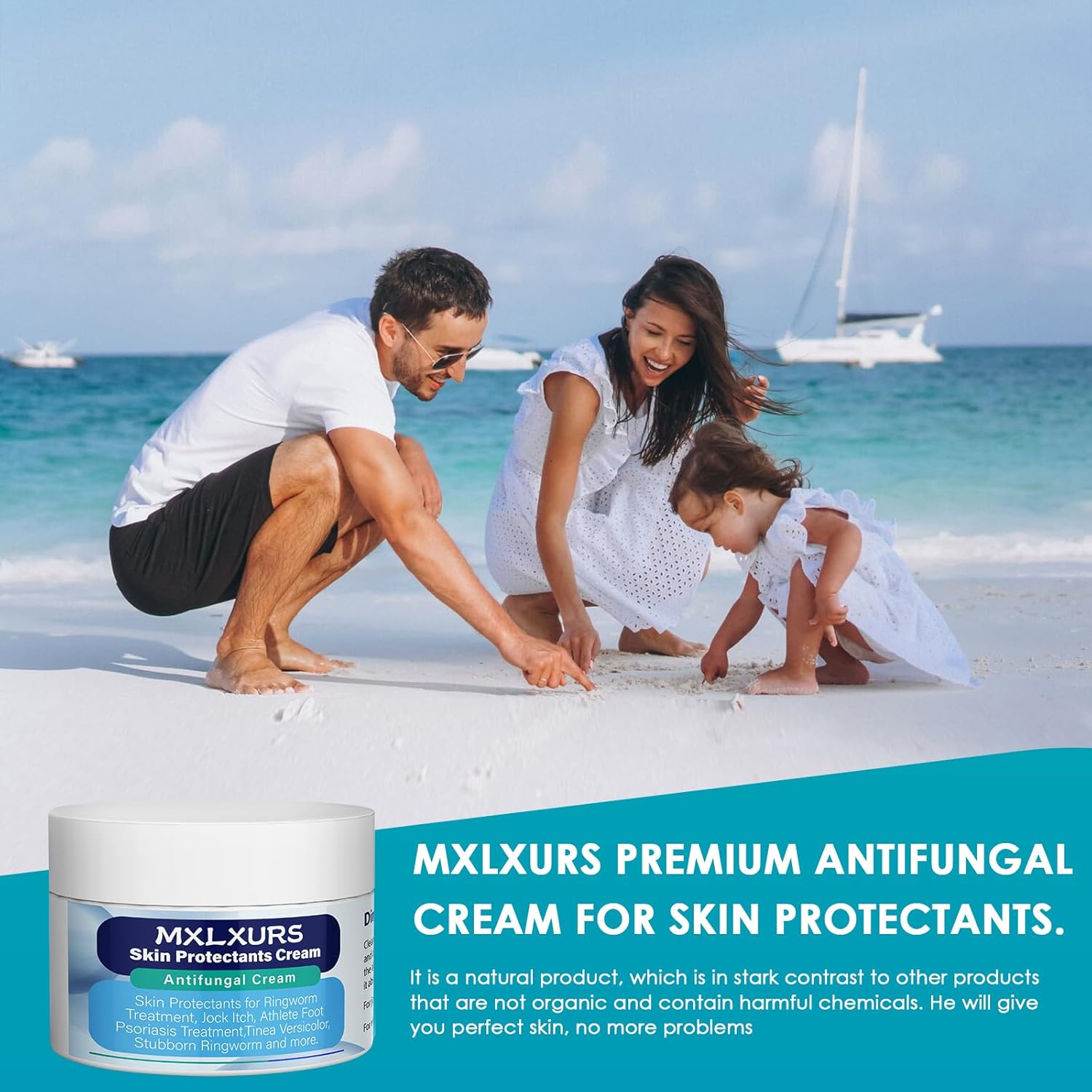 MXLXURS Cremas protectoras para la piel, crema antifúngica de 3.53 onzas para el tratamiento de la tiña, picor fornido, pie de atleta, tratamiento
