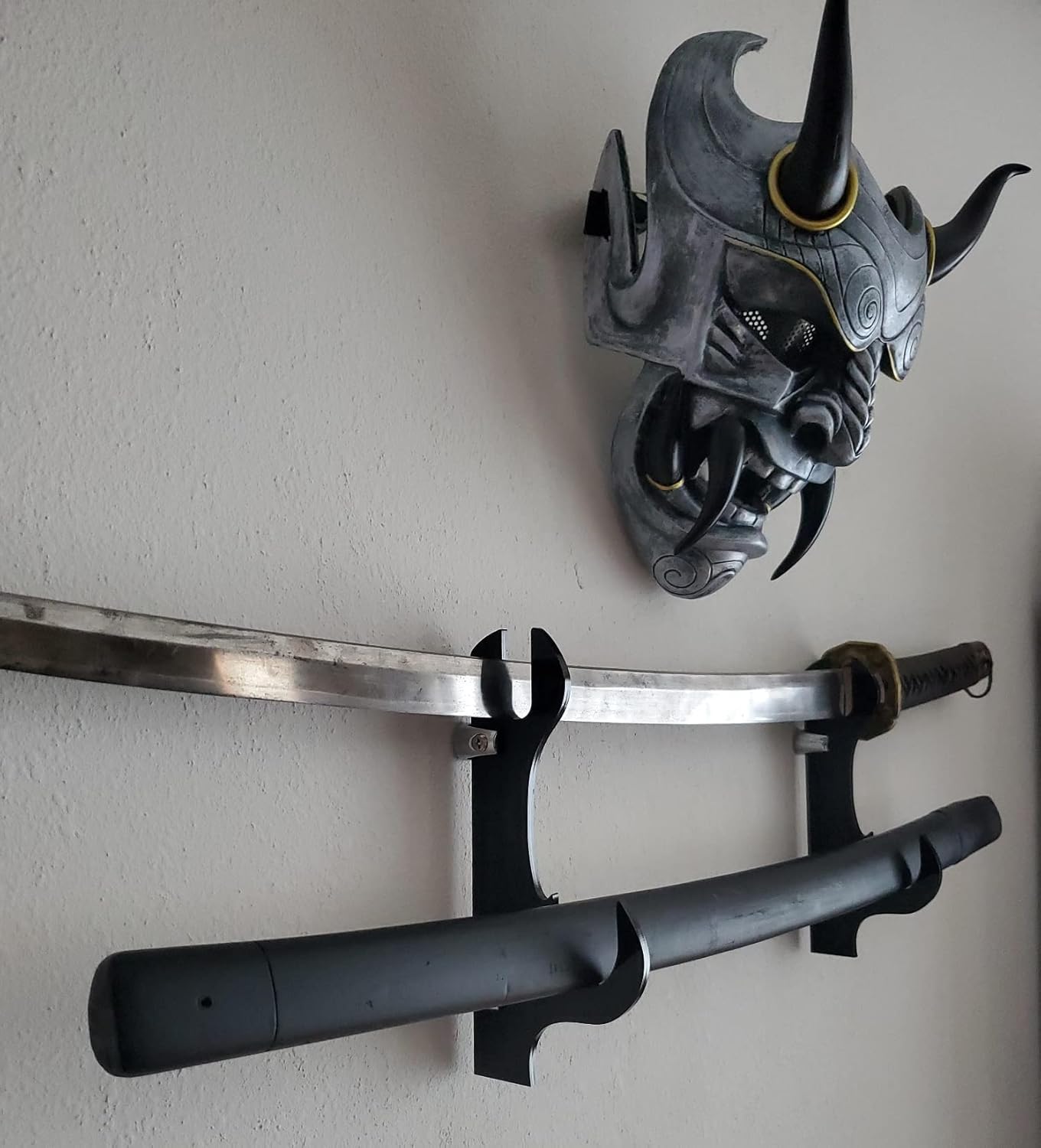 Soporte para espada, gancho para espada, soporte de pared para espada, soporte de pared acrílico de 2 capas, soporte para espada samurái, adecuado