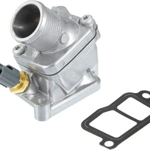 X AUTOHAUX Conjunto de carcasa del termostato del refrigerante del motor para Volvo S60 2003-2005 34794 15349 Metal plástico tono plateado X AUTOHAUX Conjunto de carcasa del termostato del refrigerante del motor para Volvo S60 2003-2005 34794 15349 Metal plástico tono plateado