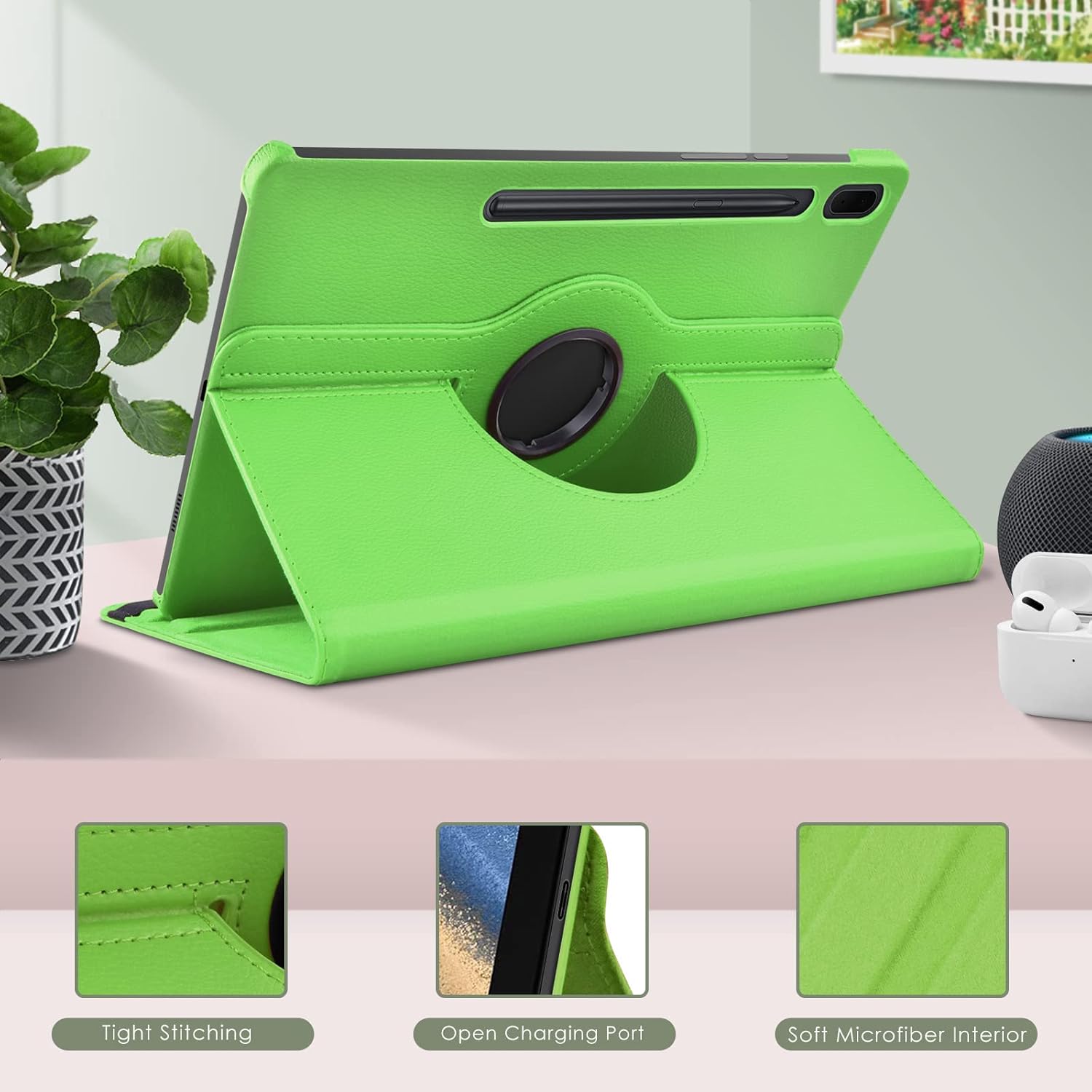 DETUOSI Funda giratoria de 360 para Samsung Galaxy Tab S7 FE 5G de 12.4 pulgadas 2021, Galaxy Tab S8 Plus Funda para tableta 5G 2022, Galaxy Tab S7