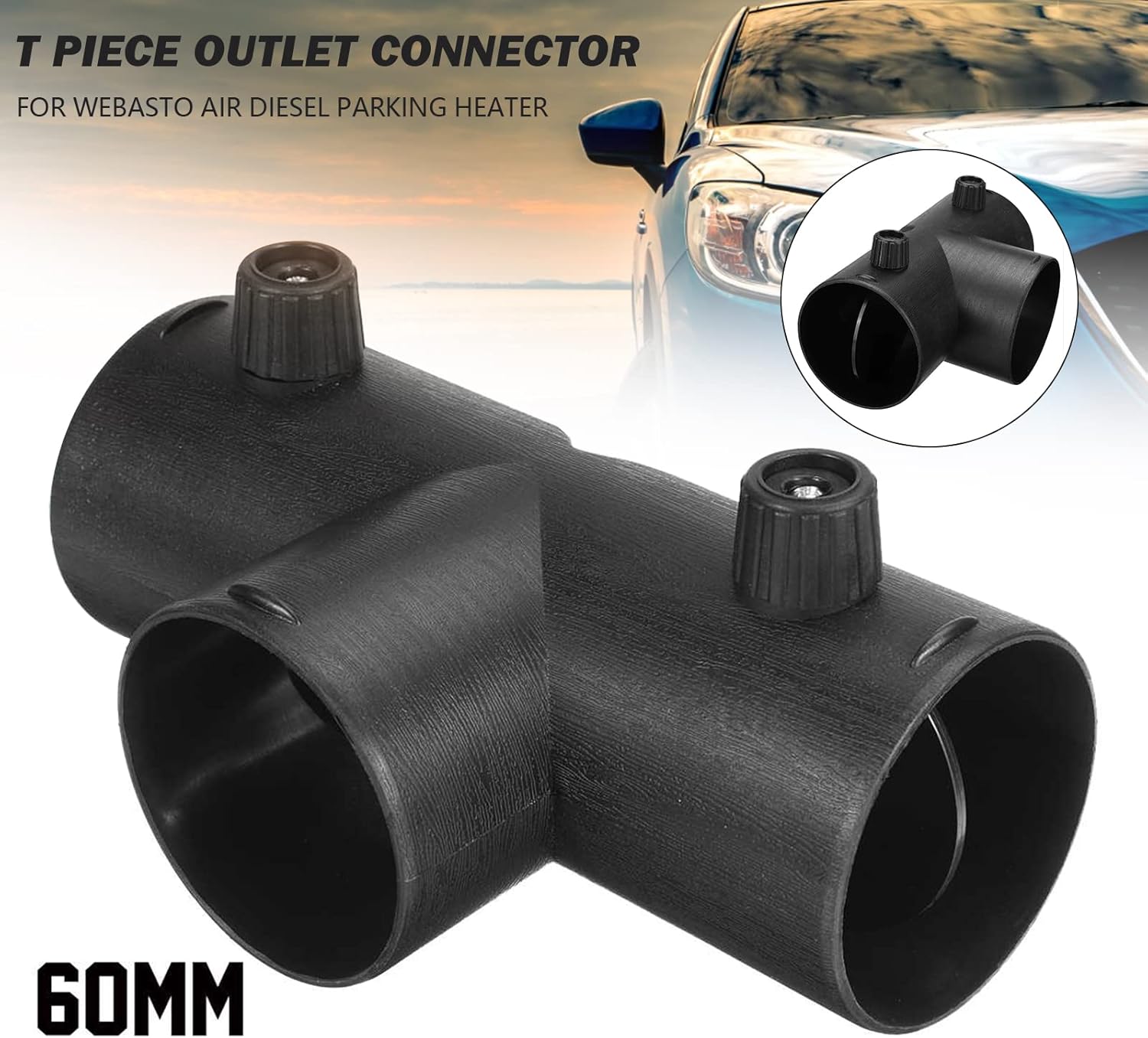 Válvula de calentador de aire, accesorios de calentador de estacionamiento para Webasto, Eberspaecher, calentadores de motor diesel Propex (tipo T,