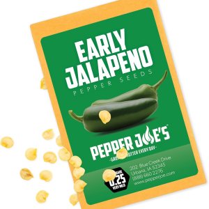 Pepper Joe’s Semillas de pimiento jalapeño temprano Paquete de 10 semillas de jalapeño de maduración rápida Cultivadas en Estados Unidos Semillas Pepper Joe’s Semillas de pimiento jalapeño temprano Paquete de 10 semillas de jalapeño de maduración rápida Cultivadas en Estados Unidos Semillas