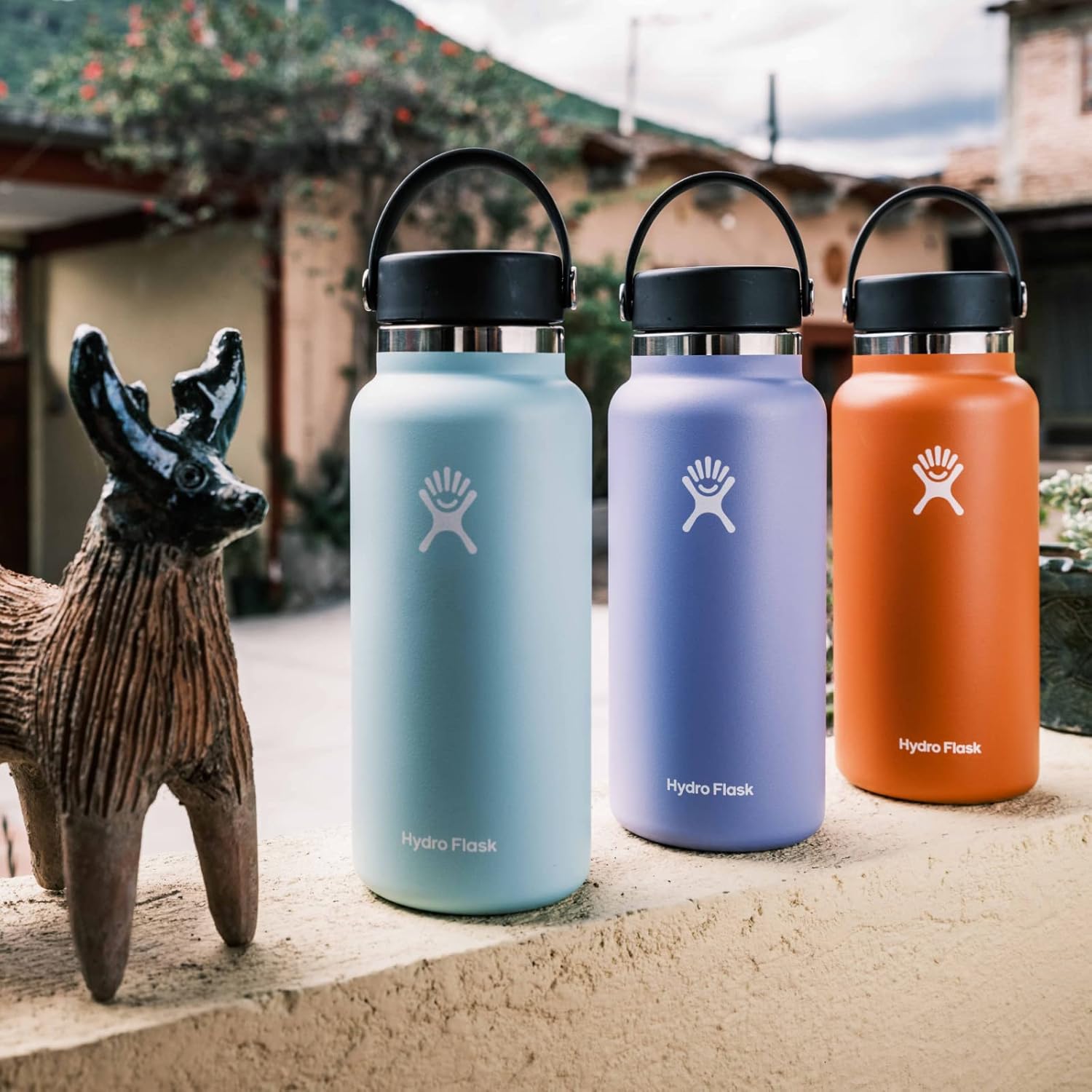 Hydro Flask – Botella de boca ancha con tapa Flex