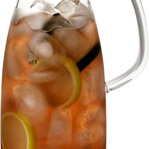 FORLIFE Mist Glass – Jarra de té helado, 50 onzas, color rojo FORLIFE Mist Glass – Jarra de té helado, 50 onzas, color rojo