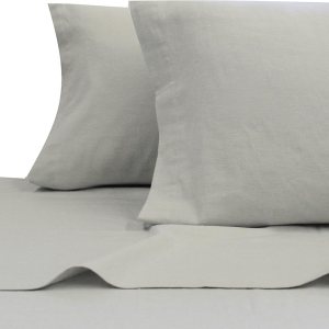 Belle Epoque Juego de sábanas de franela Chambray King Lt.Gray Belle Epoque Juego de sábanas de franela Chambray King Lt.Gray