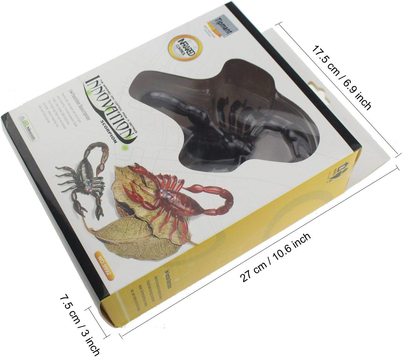 Tipmant Simulación RC Escorpión Control Remoto Vehículo Animal Vehículo Eléctrico Juguete de Miedo Halloween Niños Regalo de