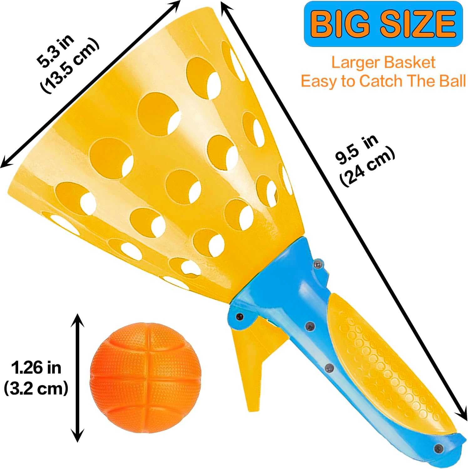 Jishi Juego de pelota Pop Pass con 4 cestas de lanzamiento de captura y 20 bolas, juguetes de playa, patio trasero, juegos de interiores y