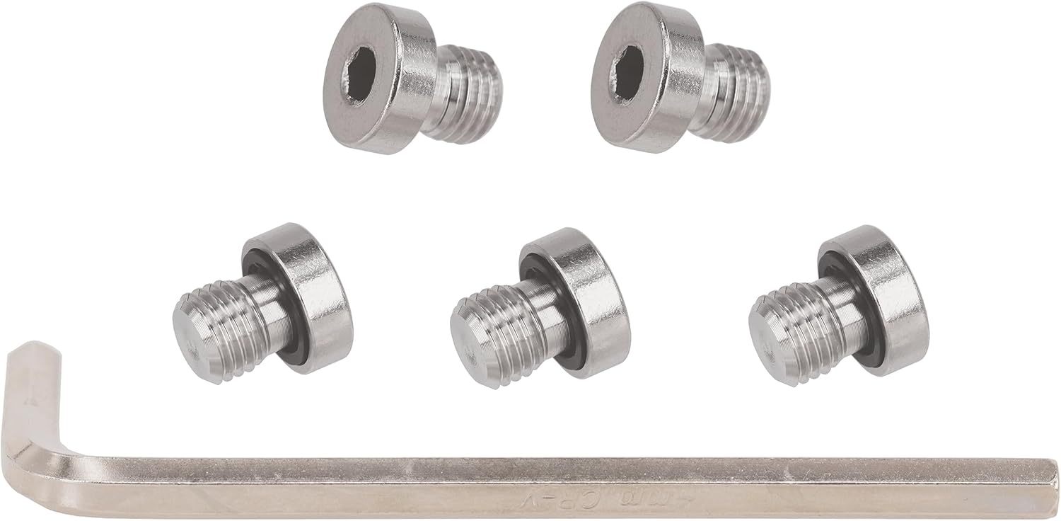 Tapón de drenaje de aceite de cabeza redonda hexagonal de acero inoxidable 304 estándar M8x1 con anillo de goma, ajuste universal para automóviles,