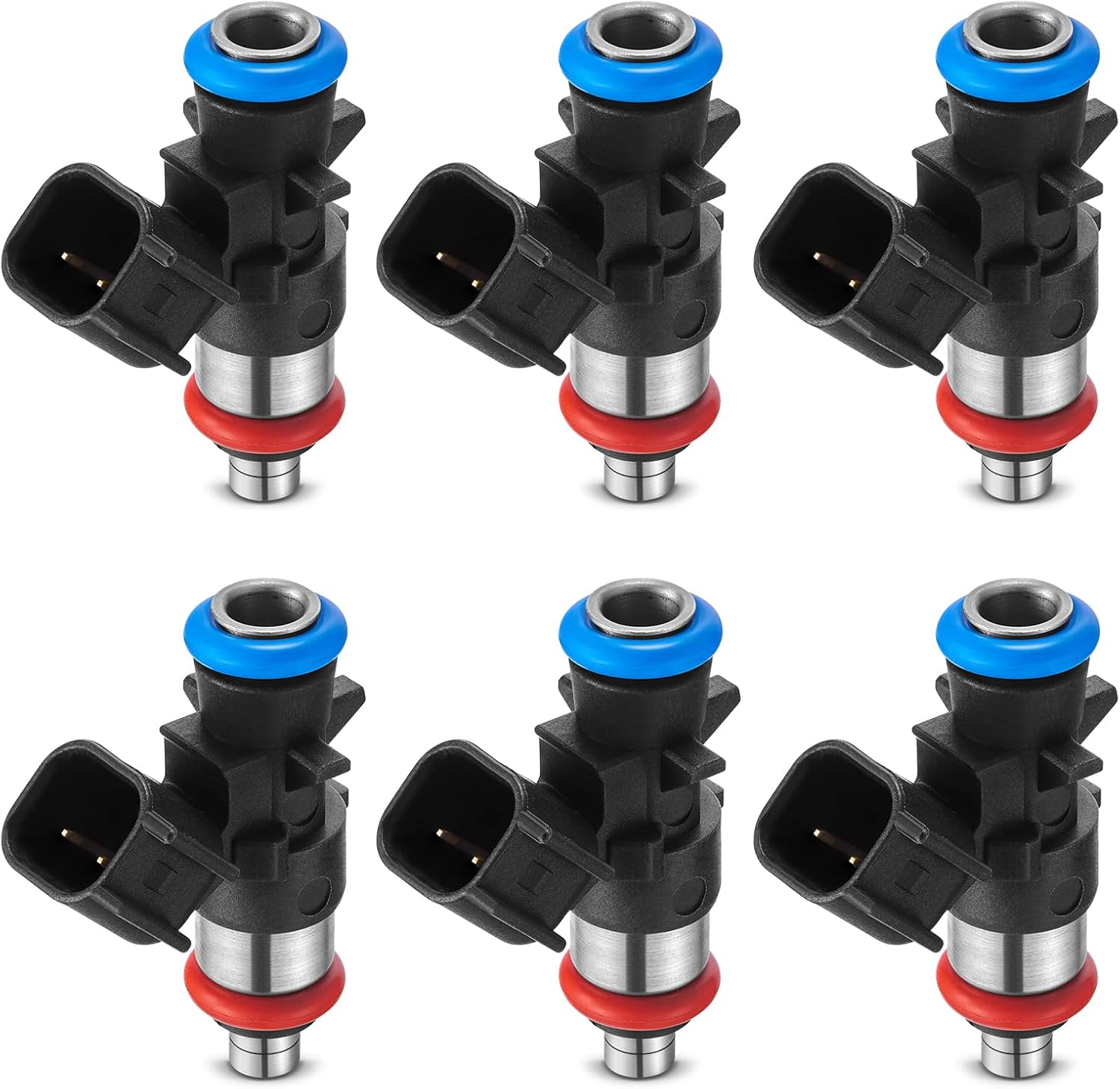 BDFHYK Inyector de combustible 0280158233 compatible con Dodge Charger Grand Caravan Jeep Ram 1500 Chrysler 200 300 3.6L V6 Kit de repuesto